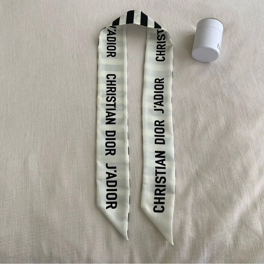Christian Dior J'adore Striped Mitzah Scarf